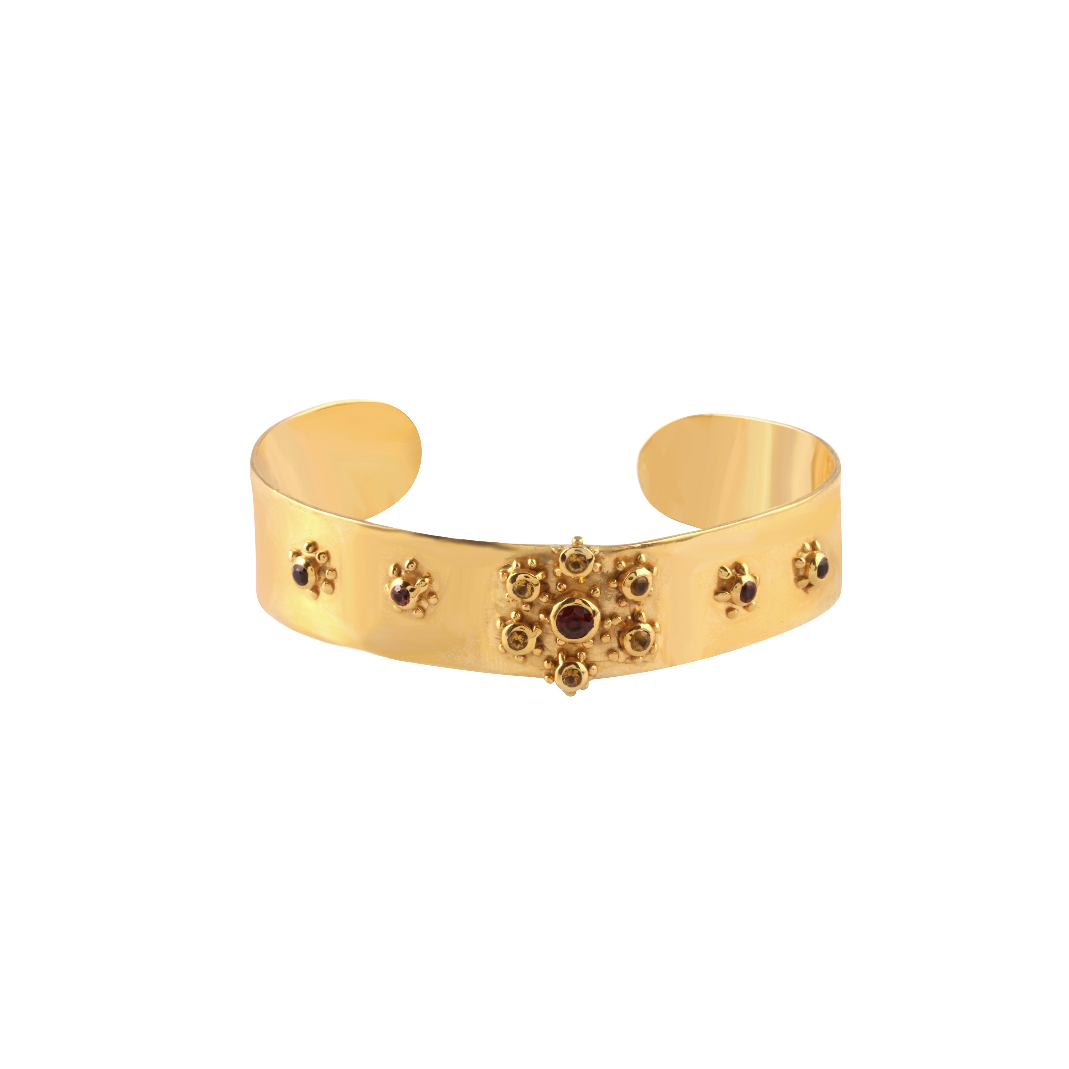 Pink Zircon Cuff Bangle