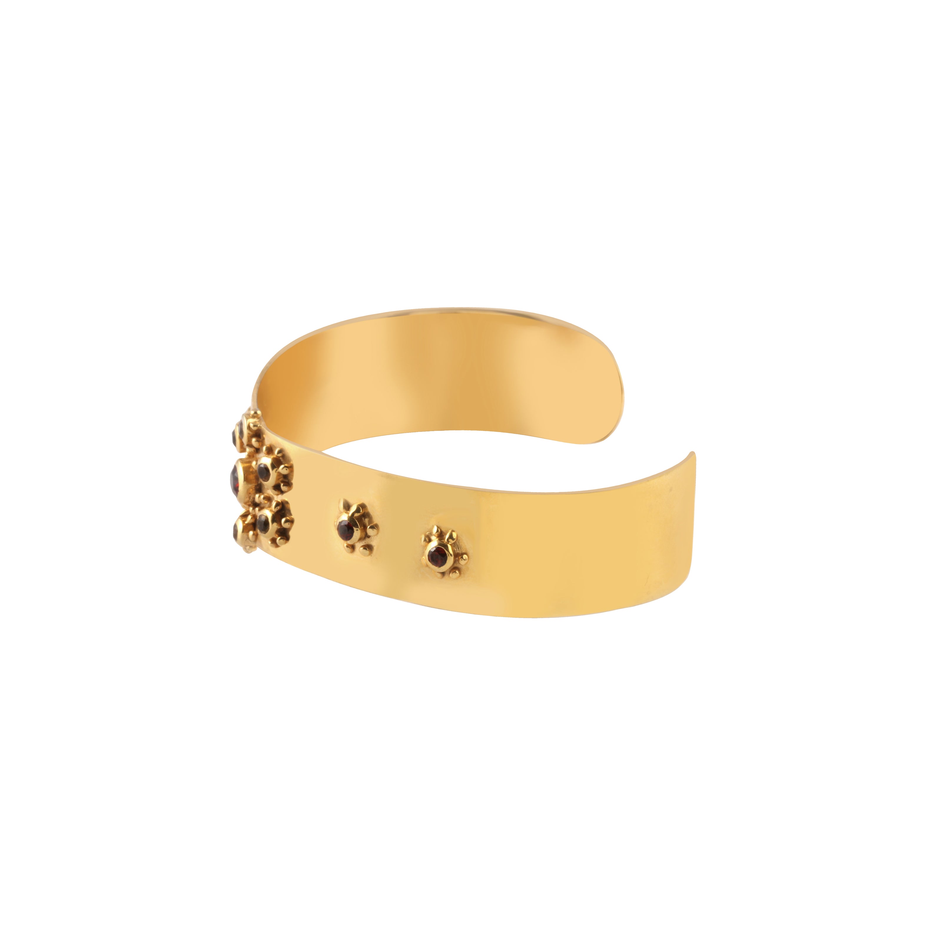 Pink Zircon Cuff Bangle