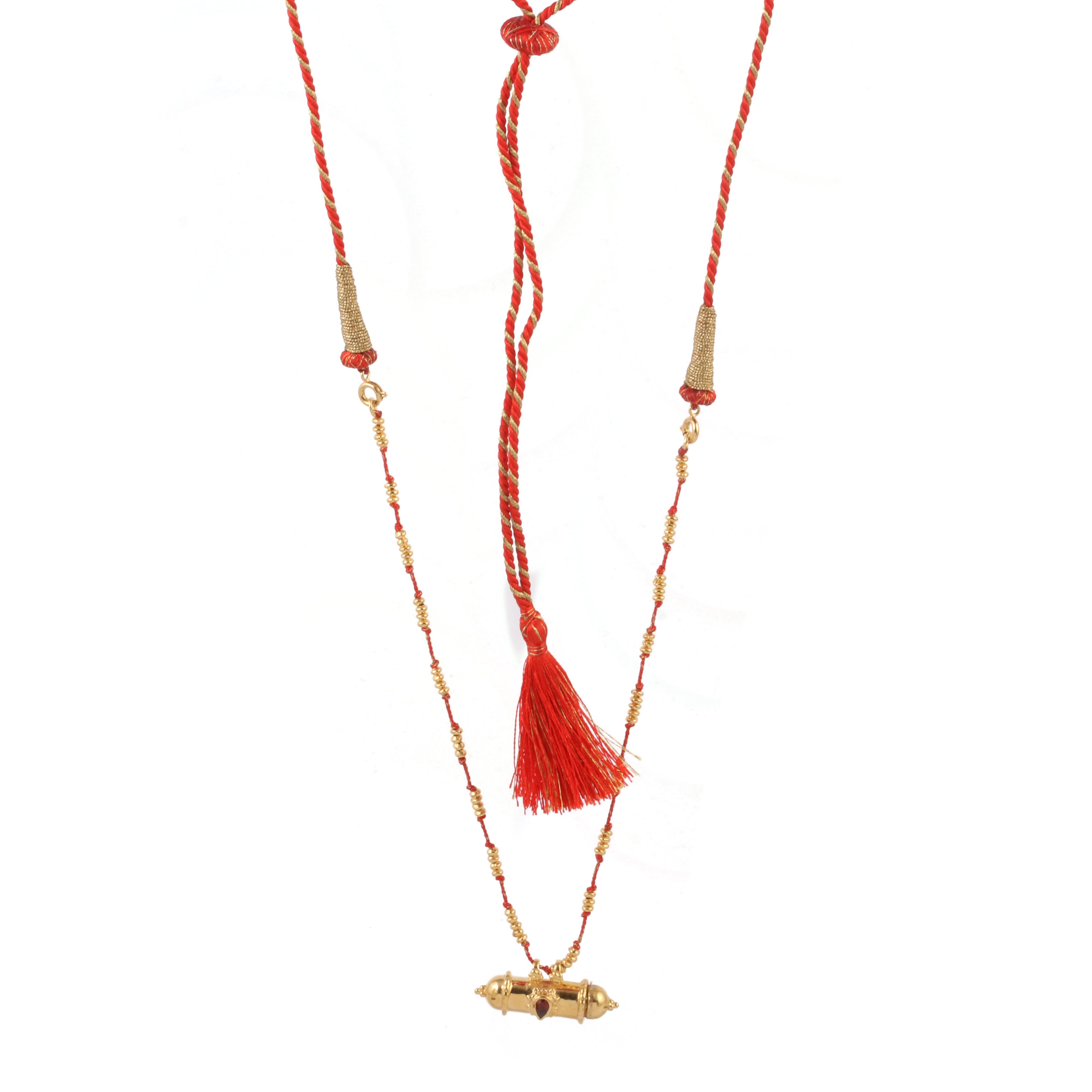 Studded Necklace in Brass