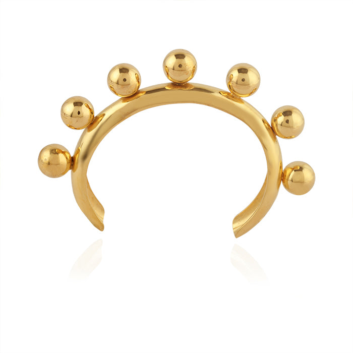 Gold Ball Design Bangle