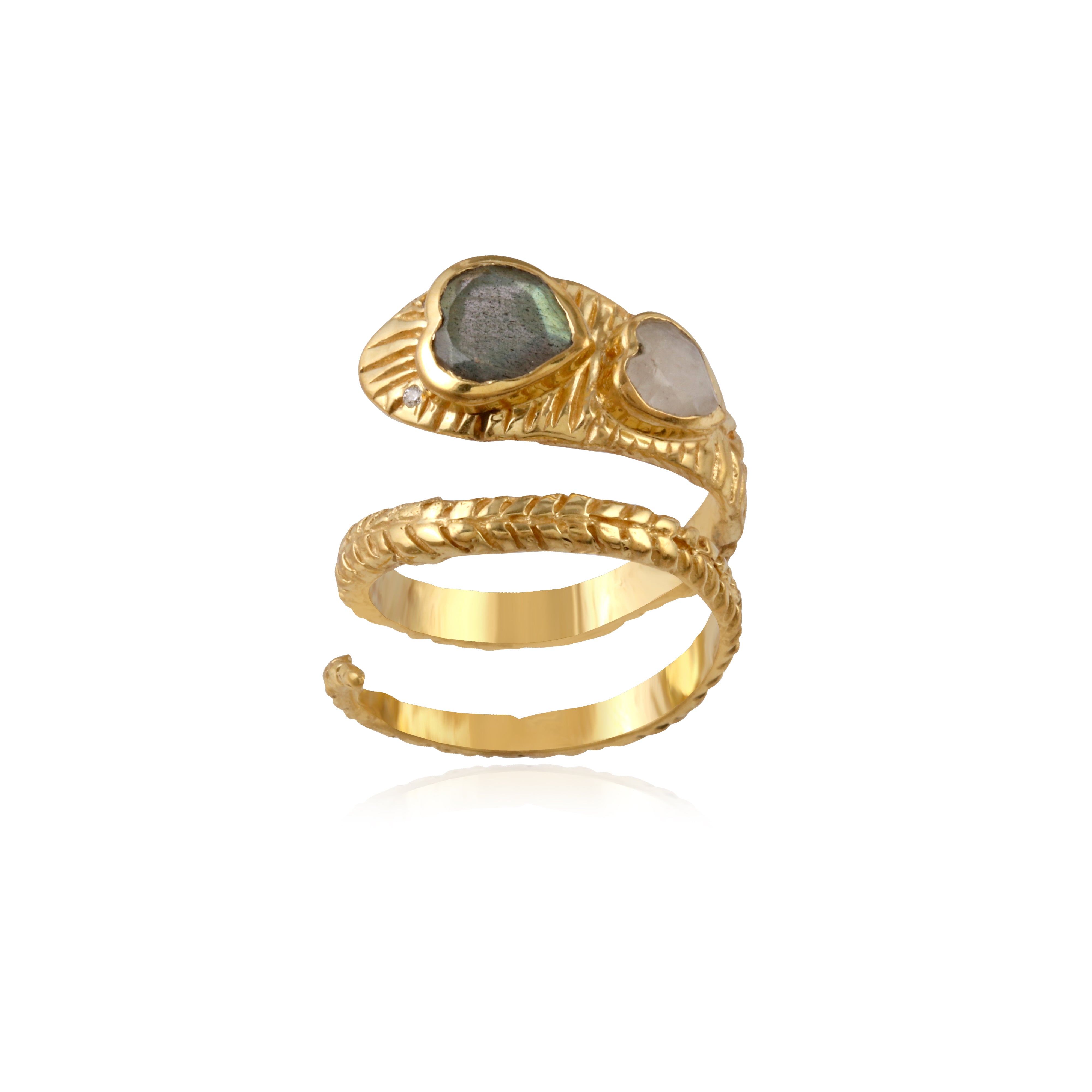 Labradorite Statement Ring